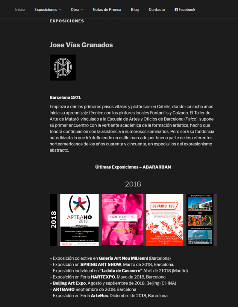 Diseño web KikeBcn - www.abararban.com & Jose Vías Granados
