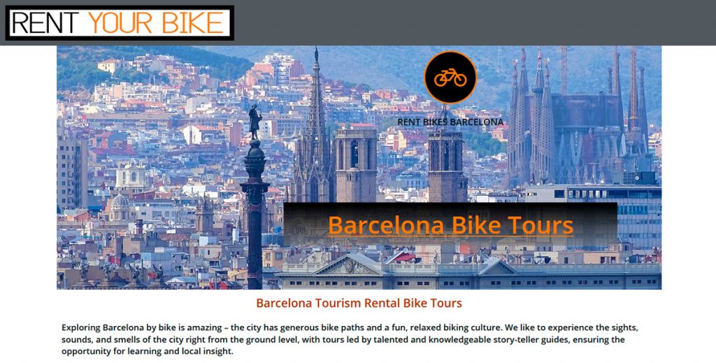 Disseny Multimedia Web Rent Bikes Barcelona